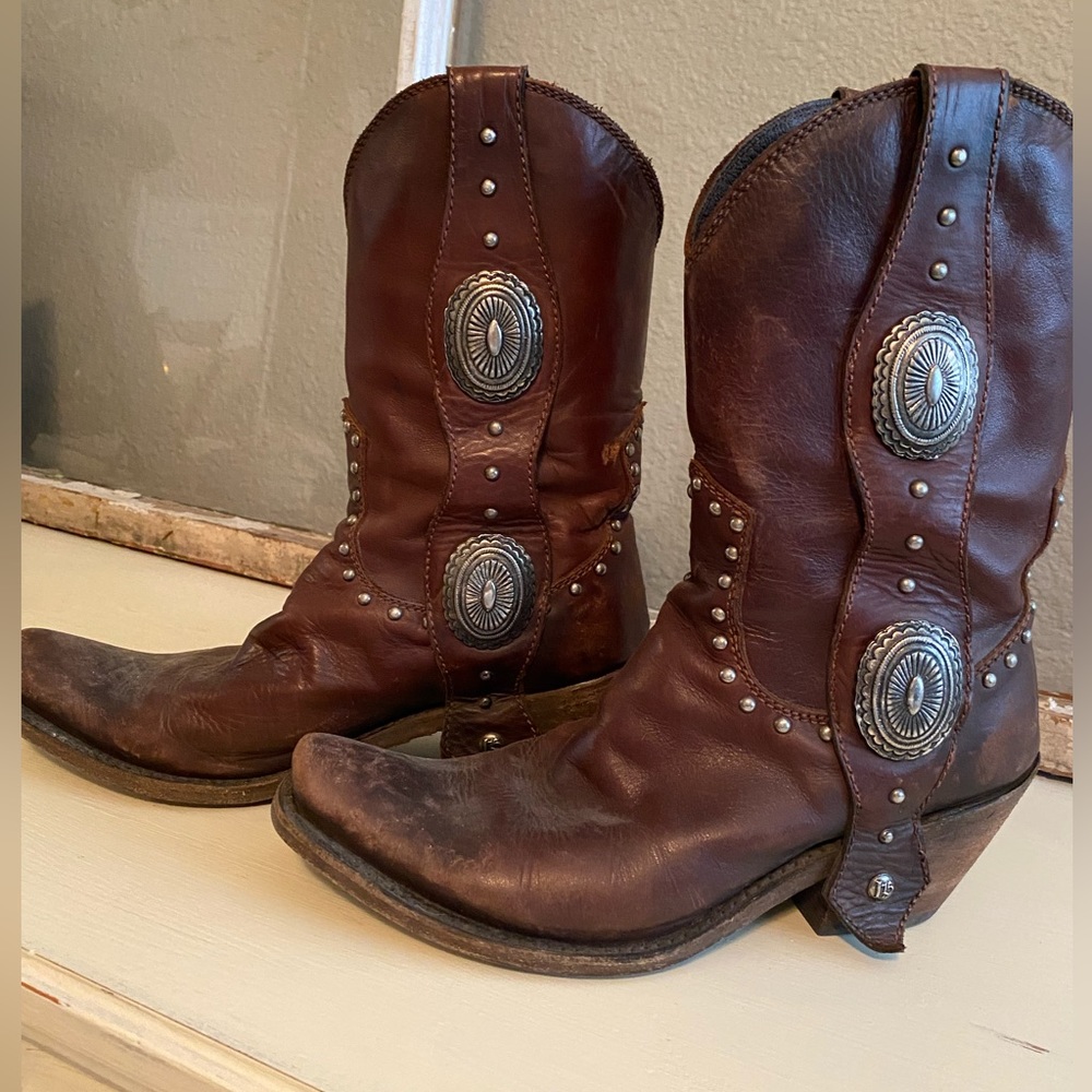 Liberty Black Delano Cotto Concho Boot (Style 711528)